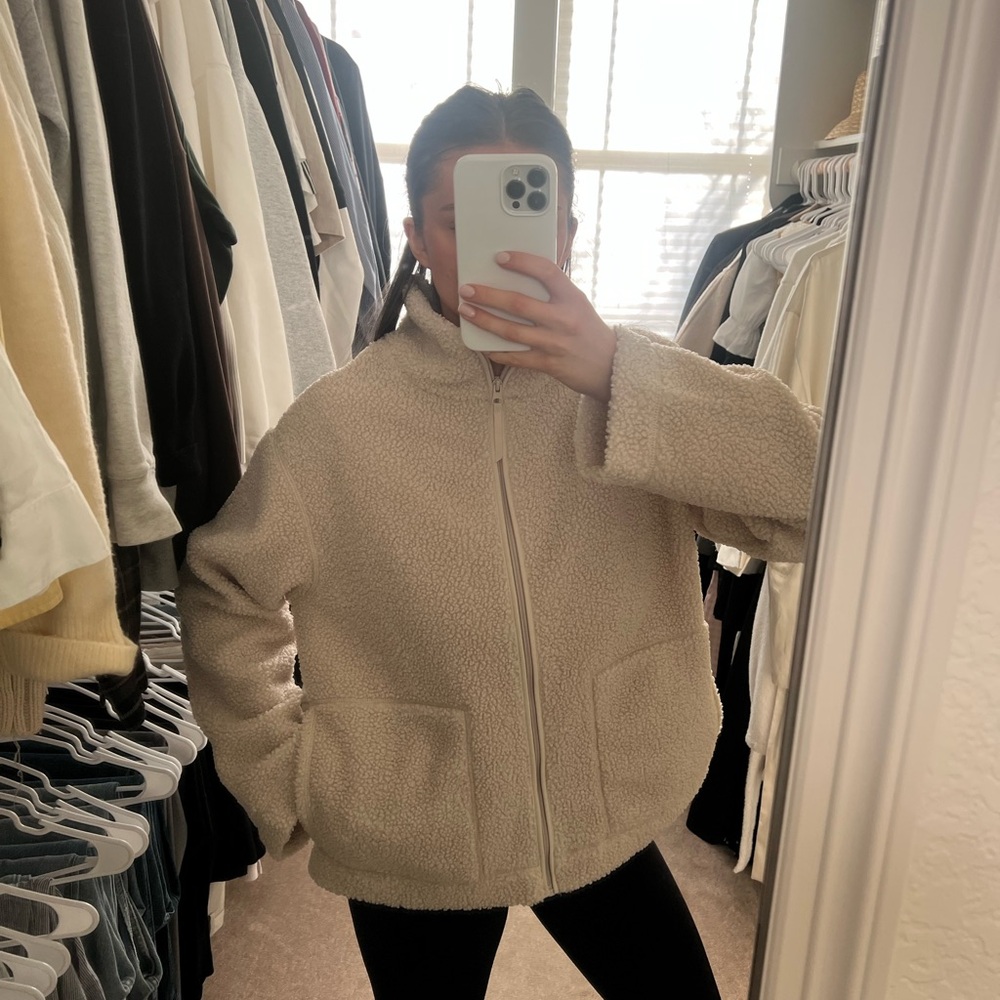 H&M Cream Teddy Jacket - Picture 6 of 6